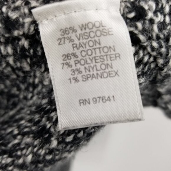 J. Jill Pure Jill Wool Blend Asymmetrical Grey Long Sweater Large lagenlook boho - Picture 12 of 13